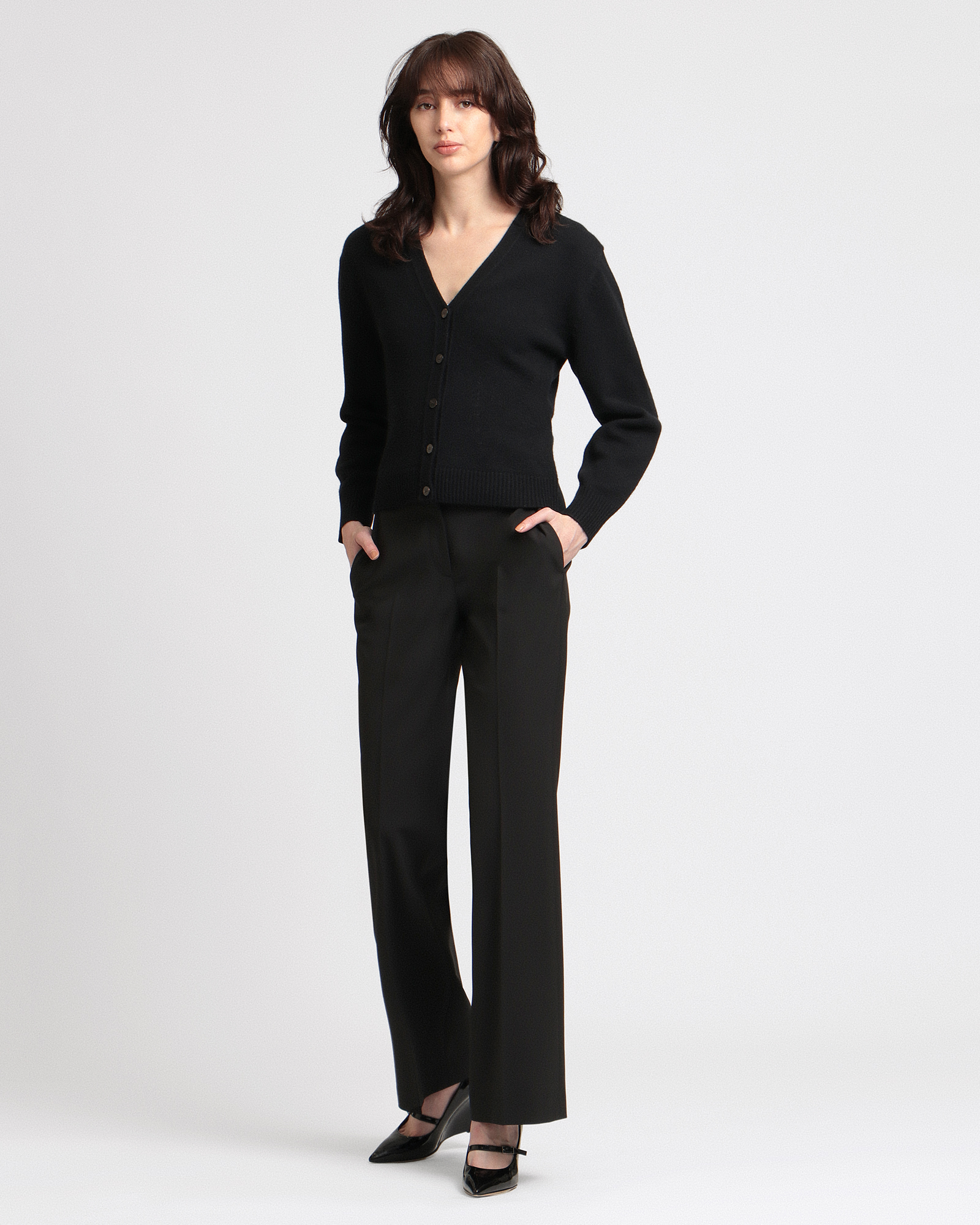 一部限定カラー Traceable Wool Flared Pant 4J | WOMEN