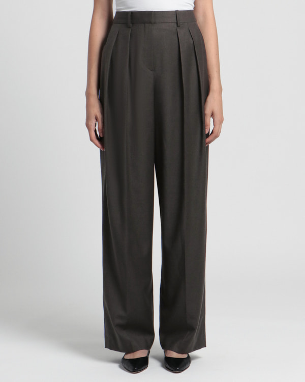 【Theory】Sleek Flannel DBL Pleat Pant HZ 【Theory】Sleek Flannel DBL Pleat Pant HZ