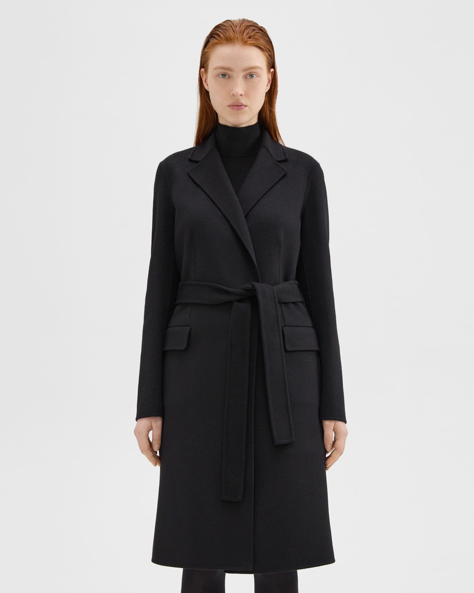カシミヤ混 Theory New Divide GC Belt Coat B⑥