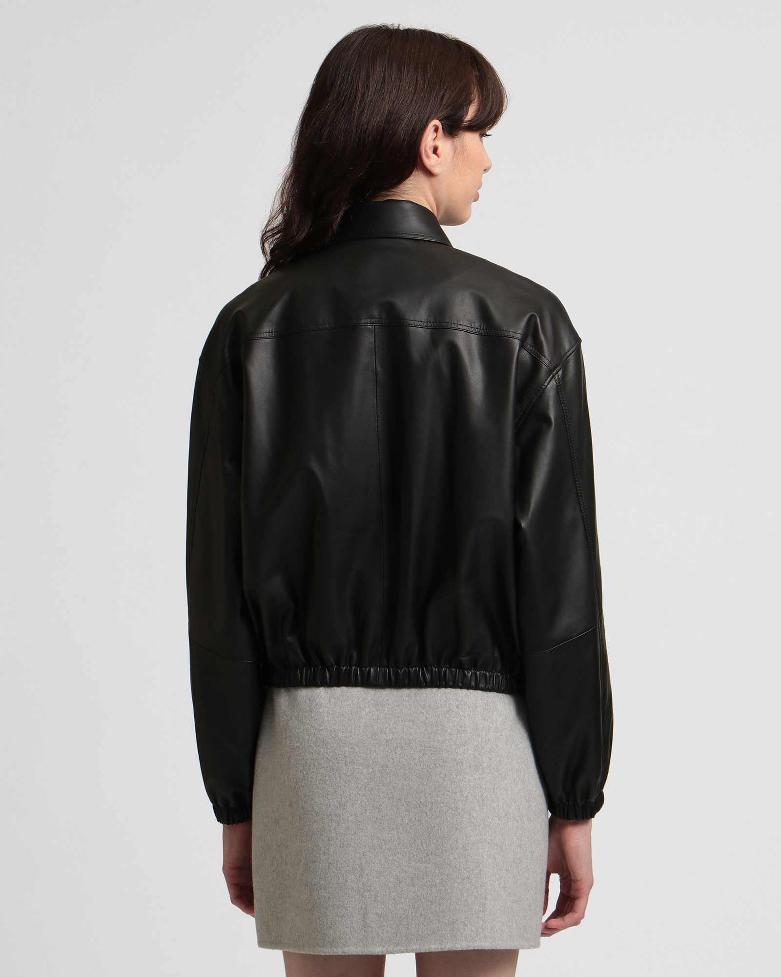 Gloss Leather Bomber JK | WOMEN(レディース)|Theory 公式 Gloss Leather Bomber JK | WOMEN(レディース)|Theory 公式