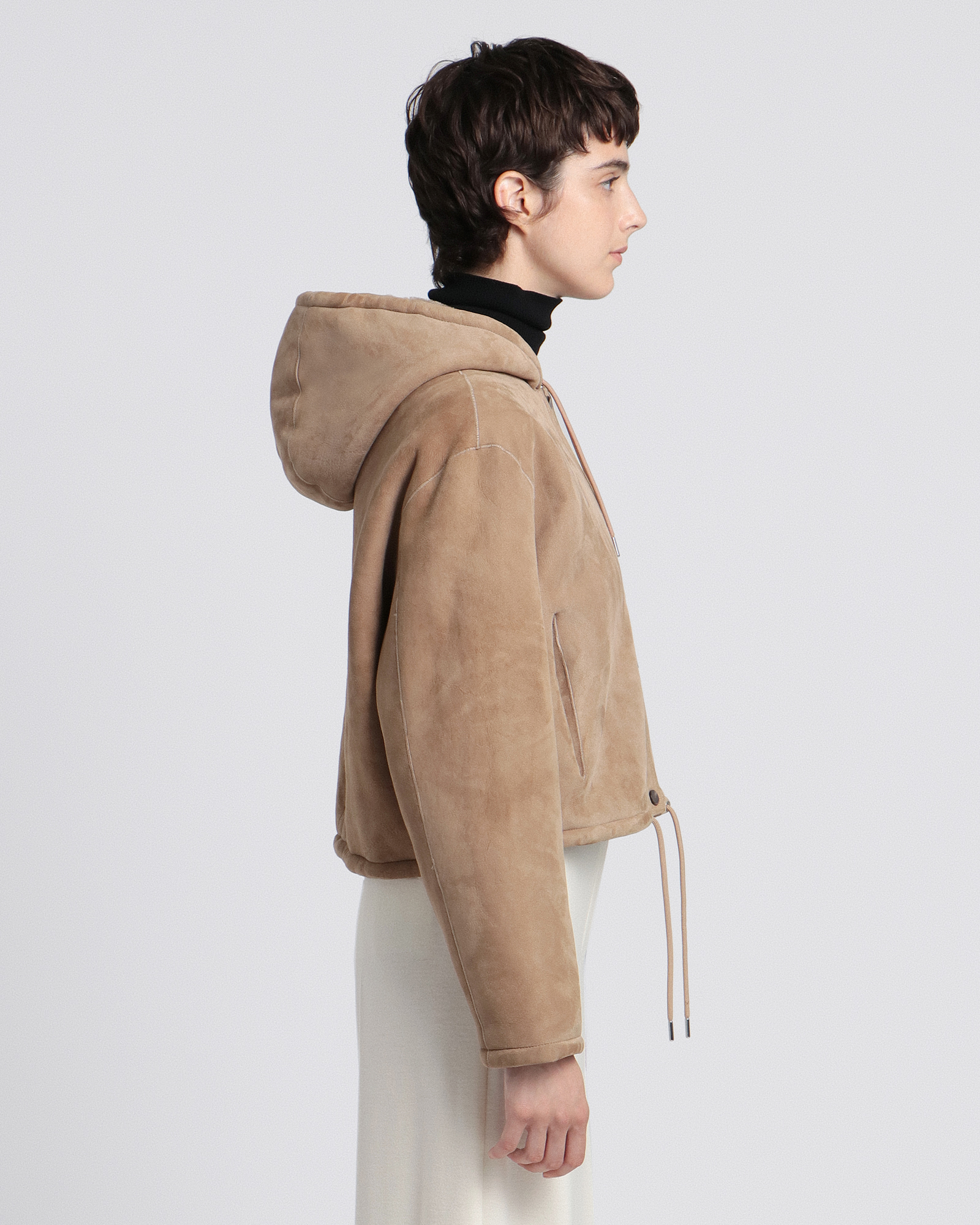 美品✨セオリー　Double Flannel Cropped Parka Curl Shearling Cropped Parka SH | WOMEN（レディース