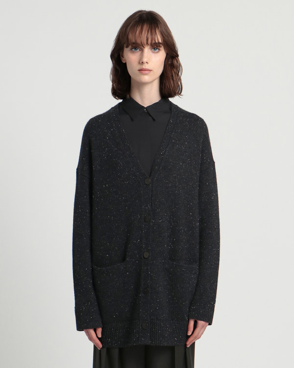 【Theory】Woolcash Donegal Boxy OS Cardi 【Theory】Woolcash Donegal Boxy OS Cardi