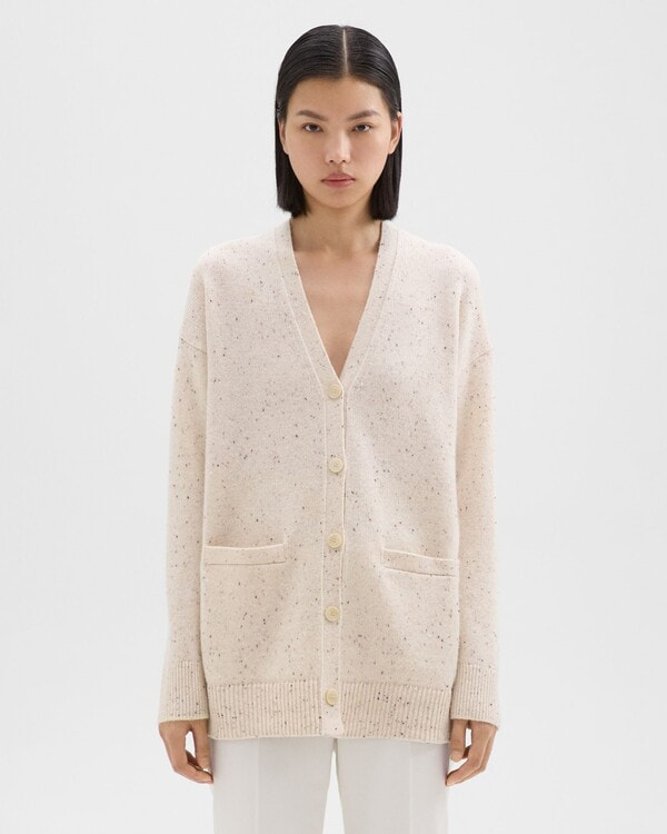 【Theory】Woolcash Donegal Boxy OS Cardi 【Theory】Woolcash Donegal Boxy OS Cardi