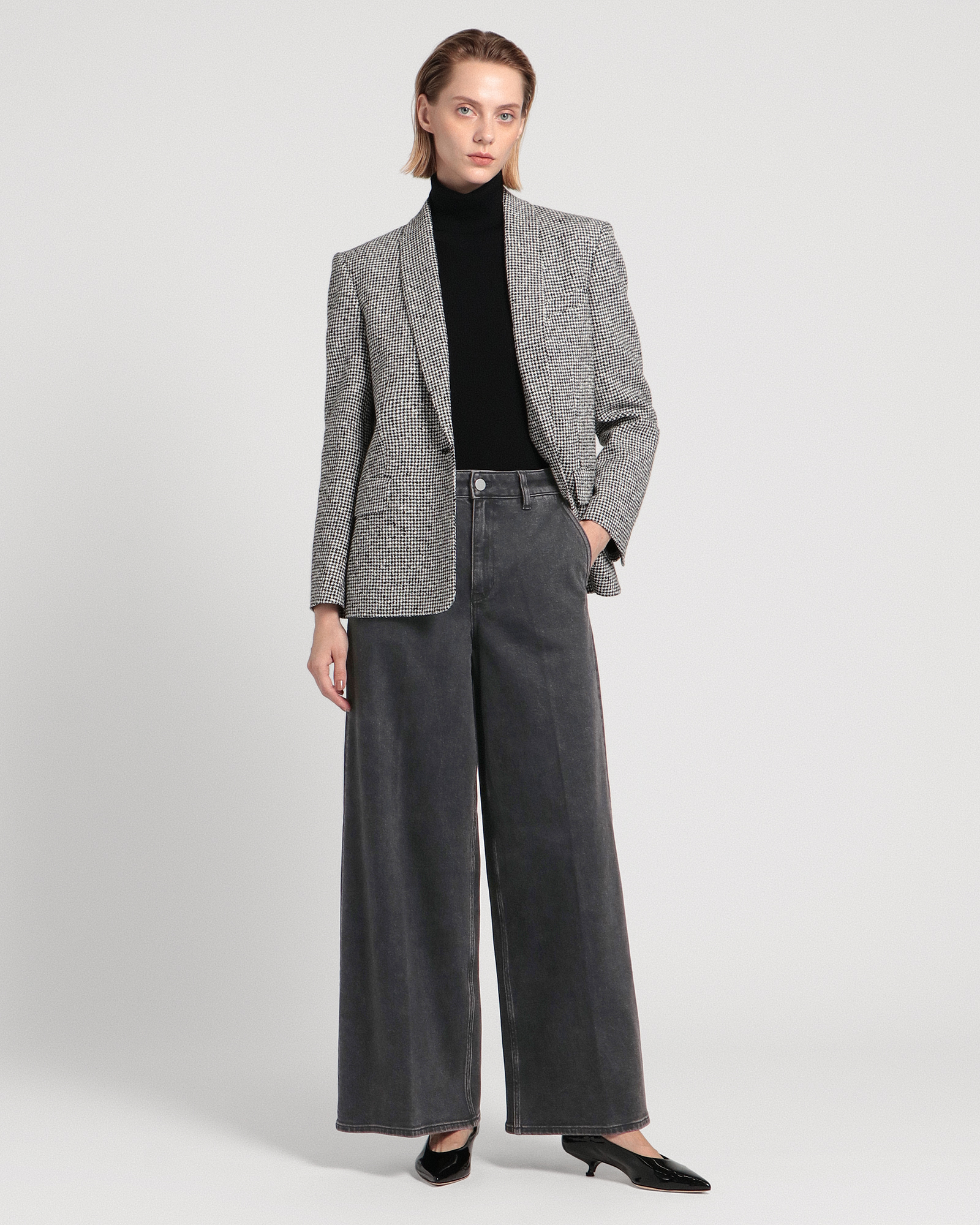 New ST Denim Bk Wide HW Pant D GH | WOMEN（レディース