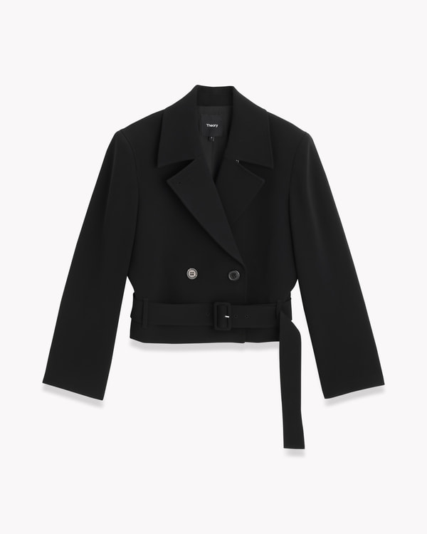 【Theory】一部店舗限定 Admiral Crepe Crop DB Trench 【Theory】一部店舗限定 Admiral Crepe Crop DB Trench