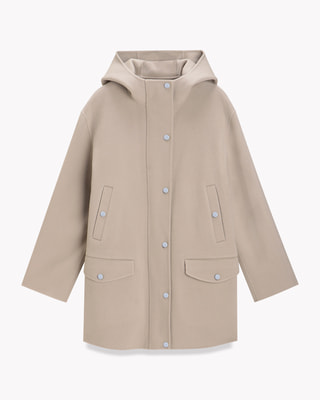 Theory フード付きコートSベージュ 定価97,900円 美品】New Divide GC ST Parka DF フード付きコート 【公式通販】