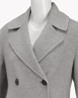 一部店舗限定 Pure Wool Sculpted DB Coat P | WOMEN