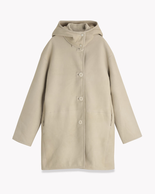 【Theory】Shearling Suede CL Hood Coat SH 【Theory】Shearling Suede CL Hood Coat SH