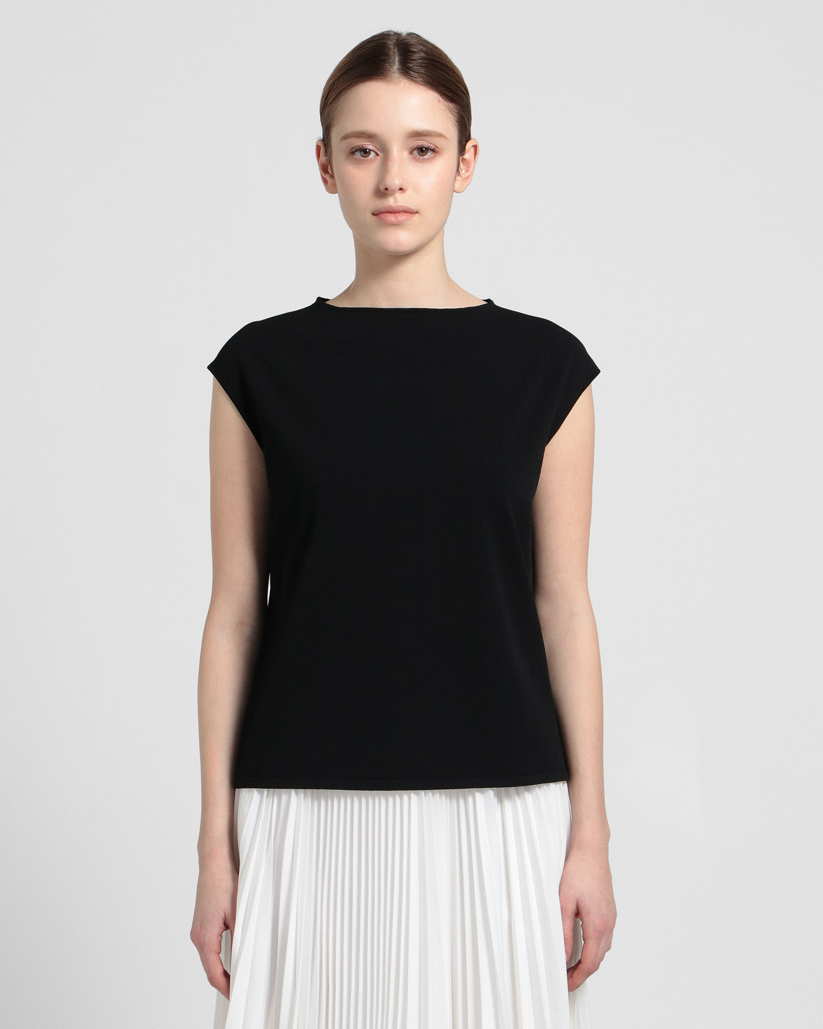 Wooster Crepe Knit Boat Neck Top | WOMEN（レディース）｜Theory 