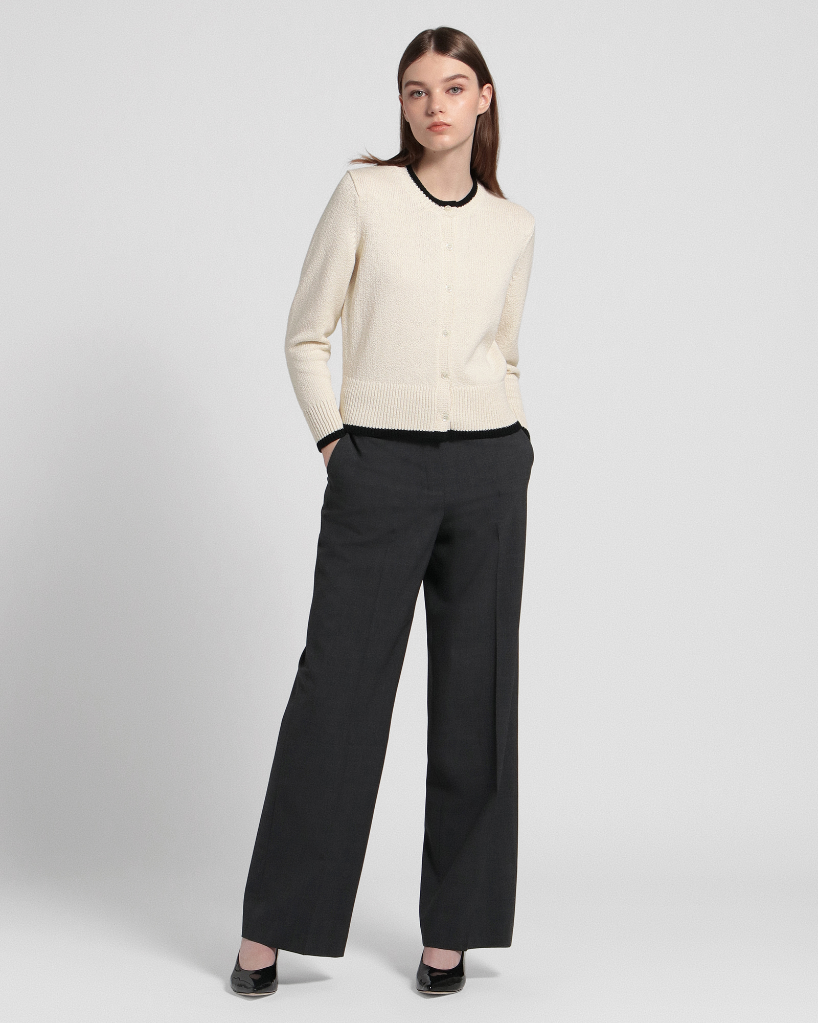 Wave Boucle Tipped Cardi | WOMEN（レディース）｜Theory 公式通販サイト