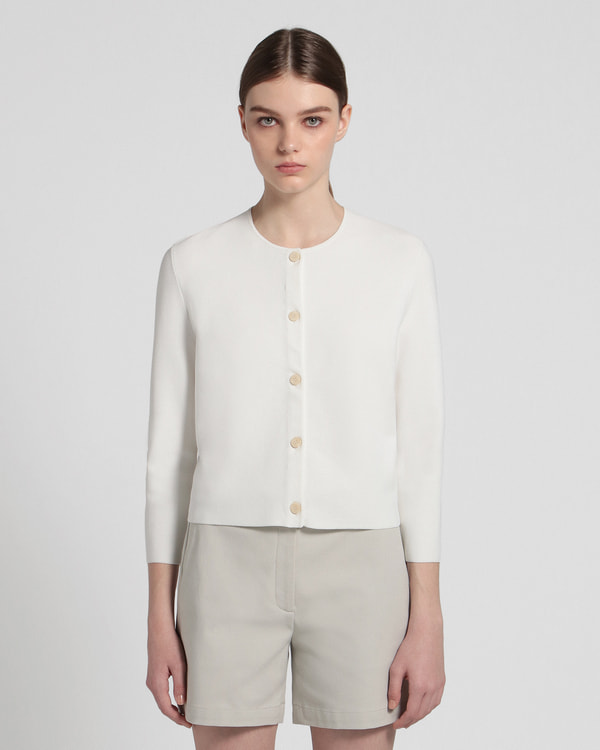 【Theory】Wooster Crepe Knit Button FRT Cardi 【Theory】Wooster Crepe Knit Button FRT Cardi