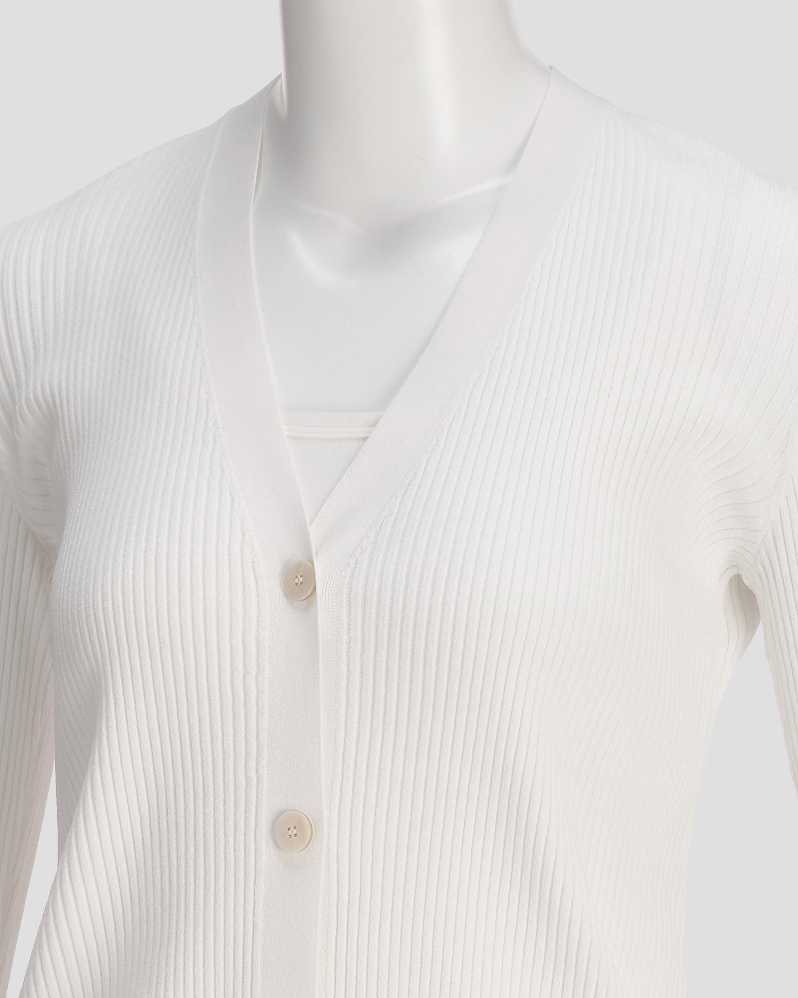 Wooster Crepe Knit Button Rib Cardi | WOMEN（レディース）｜Theory 