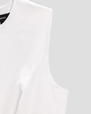 Sleek Poplin PLT SK Midi DR | WOMEN（レディース）｜Theory