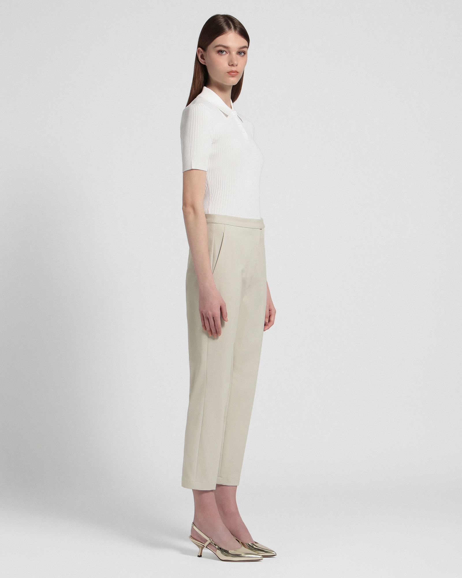 Neoteric Twill HW Slim Crop T | WOMEN（レディース）｜Theory