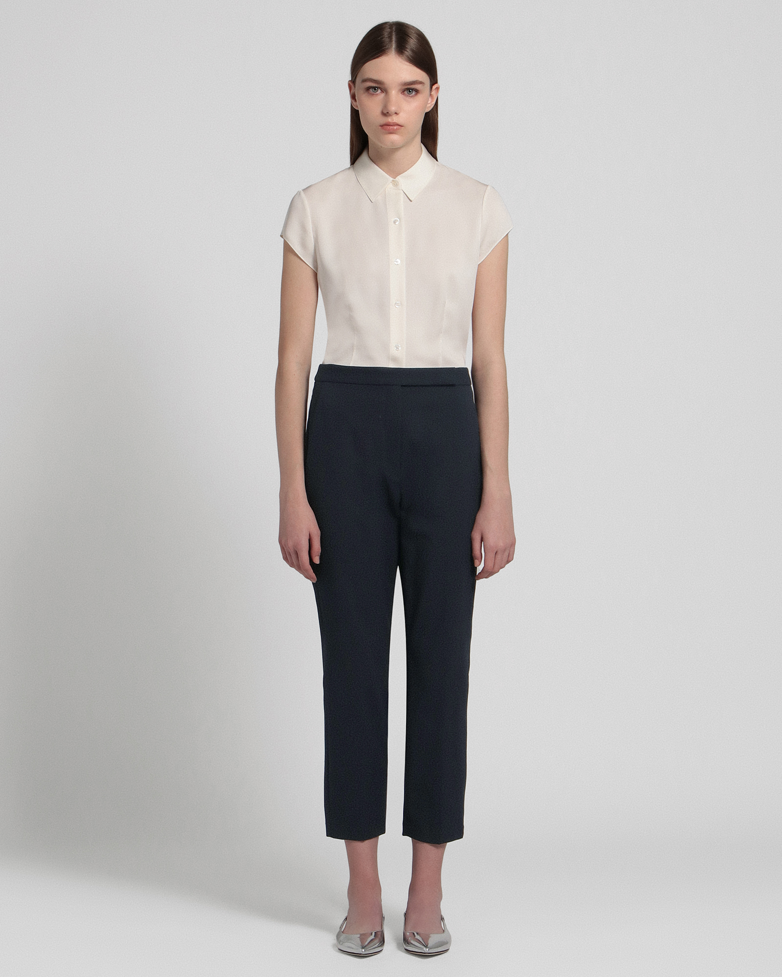 Neoteric Twill HW Slim Crop T | WOMEN（レディース）｜Theory