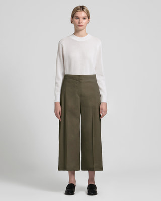 一部限定カラー Good Crunch W Wide Crop Pant T | WOMEN（レディース）｜Theory 公式通販サイト
