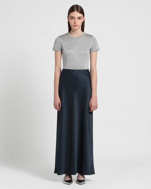 【Theory】Base Satin Fluid Maxi SK A 【Theory】Base Satin Fluid Maxi SK A