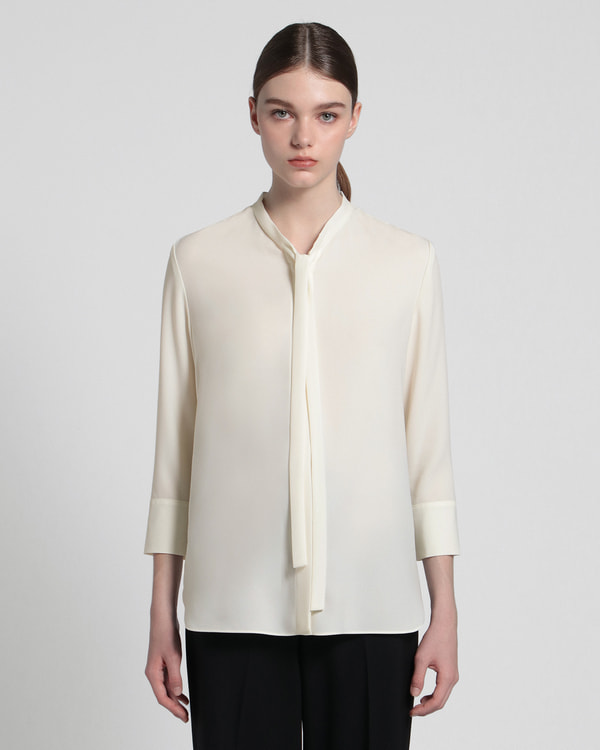 Theory Prime GGT Tie Blouse