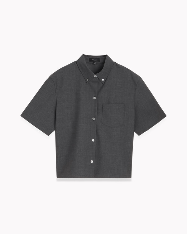 【Theory】一部店舗限定 Traceable Wool Boxy SS PKT SH 【Theory】一部店舗限定 Traceable Wool Boxy SS PKT SH