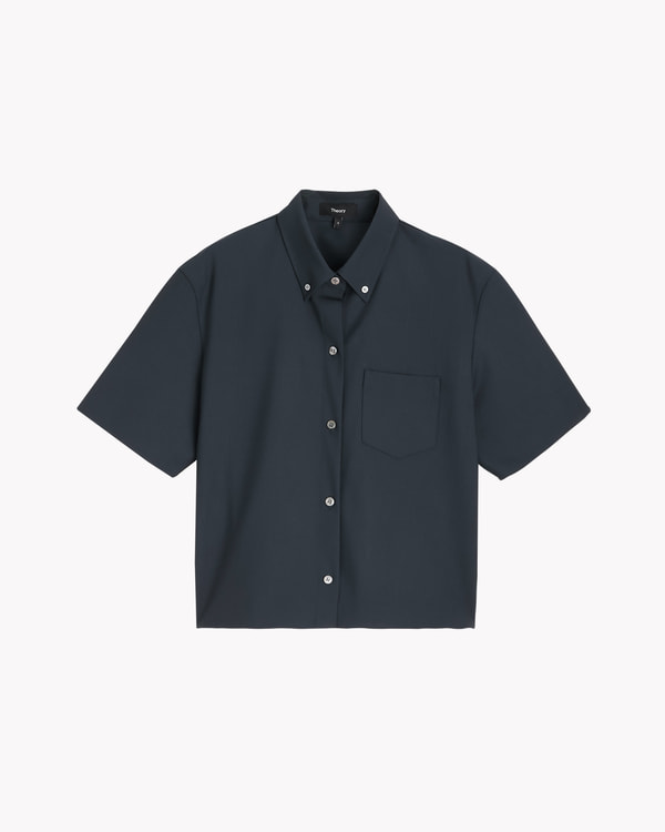 【Theory】一部店舗限定 Traceable Wool Boxy SS PKT SH 【Theory】一部店舗限定 Traceable Wool Boxy SS PKT SH