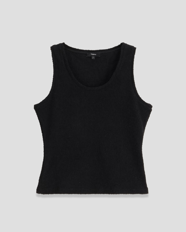 【Theory】Boucle Jersey Tiny Scoop Tank 【Theory】Boucle Jersey Tiny Scoop Tank