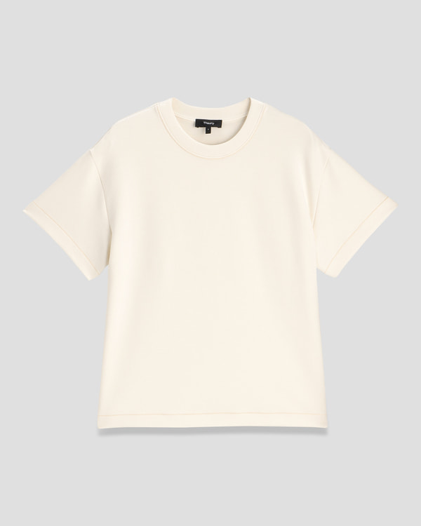【Theory】一部店舗限定 Double Knit LT N SS Stitch Tee 【Theory】一部店舗限定 Double Knit LT N SS Stitch Tee
