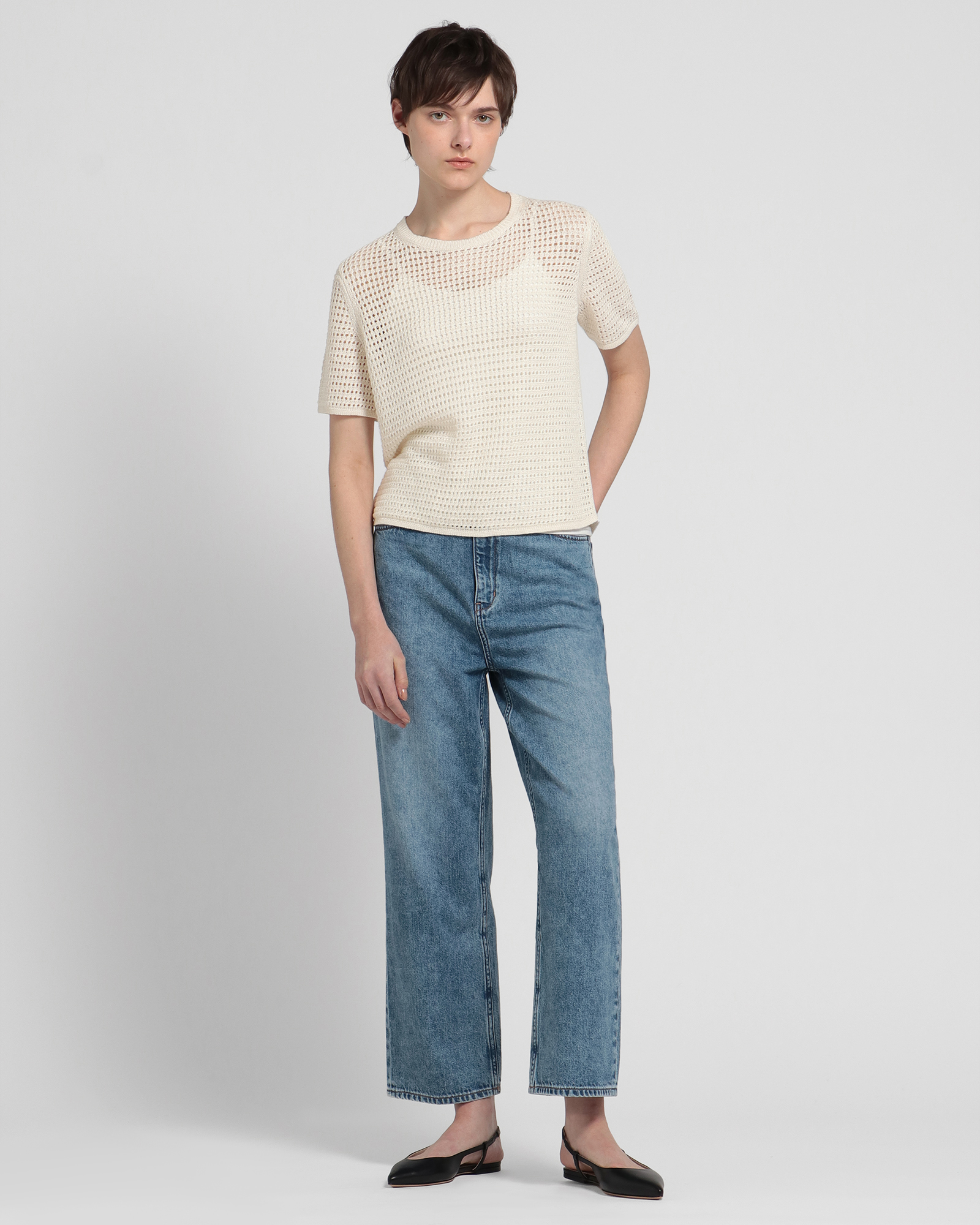 Neo Harbor Chain Mesh Crop M | WOMEN（レディース）｜Theory