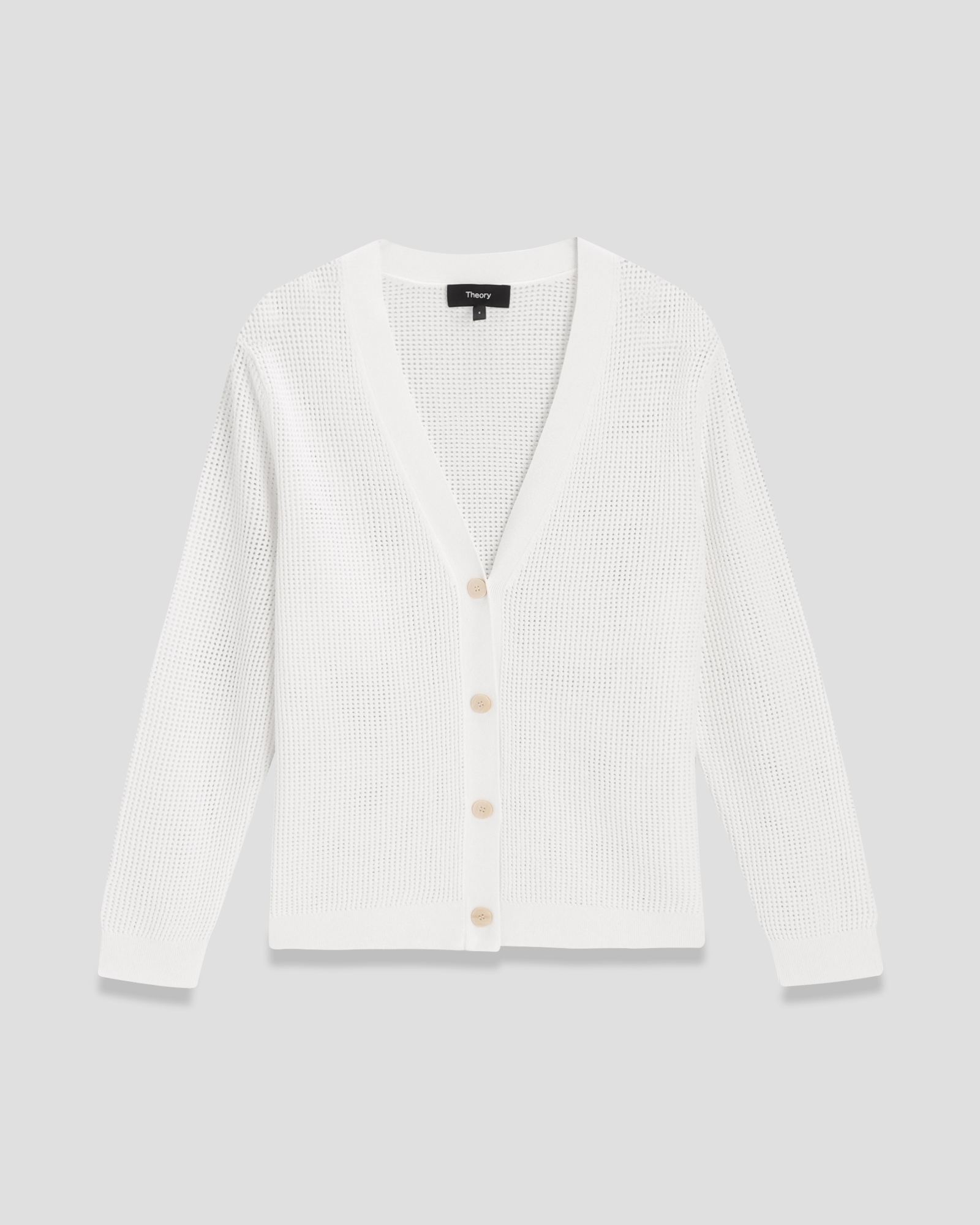 セオリーWooster Crepe Knit Button Rib Cardi 【公式通販】