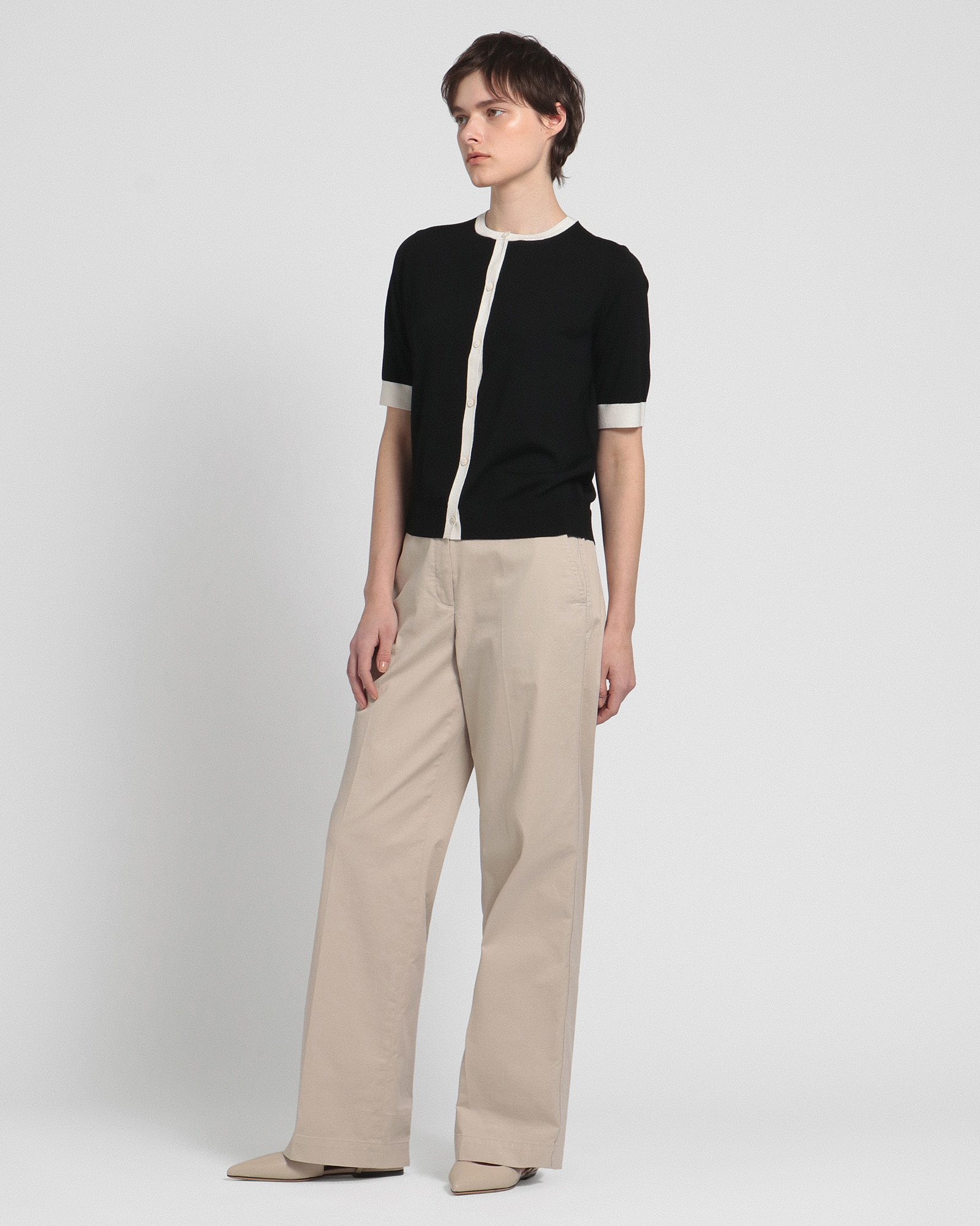 Regal Wool Silk Trim Cardi | WOMEN（レディース）｜Theory 公式通販 