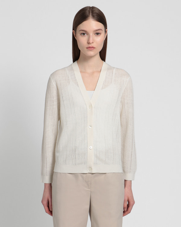 Theory - Theory 24SS ウォッシャブル Vネック カーディガンの