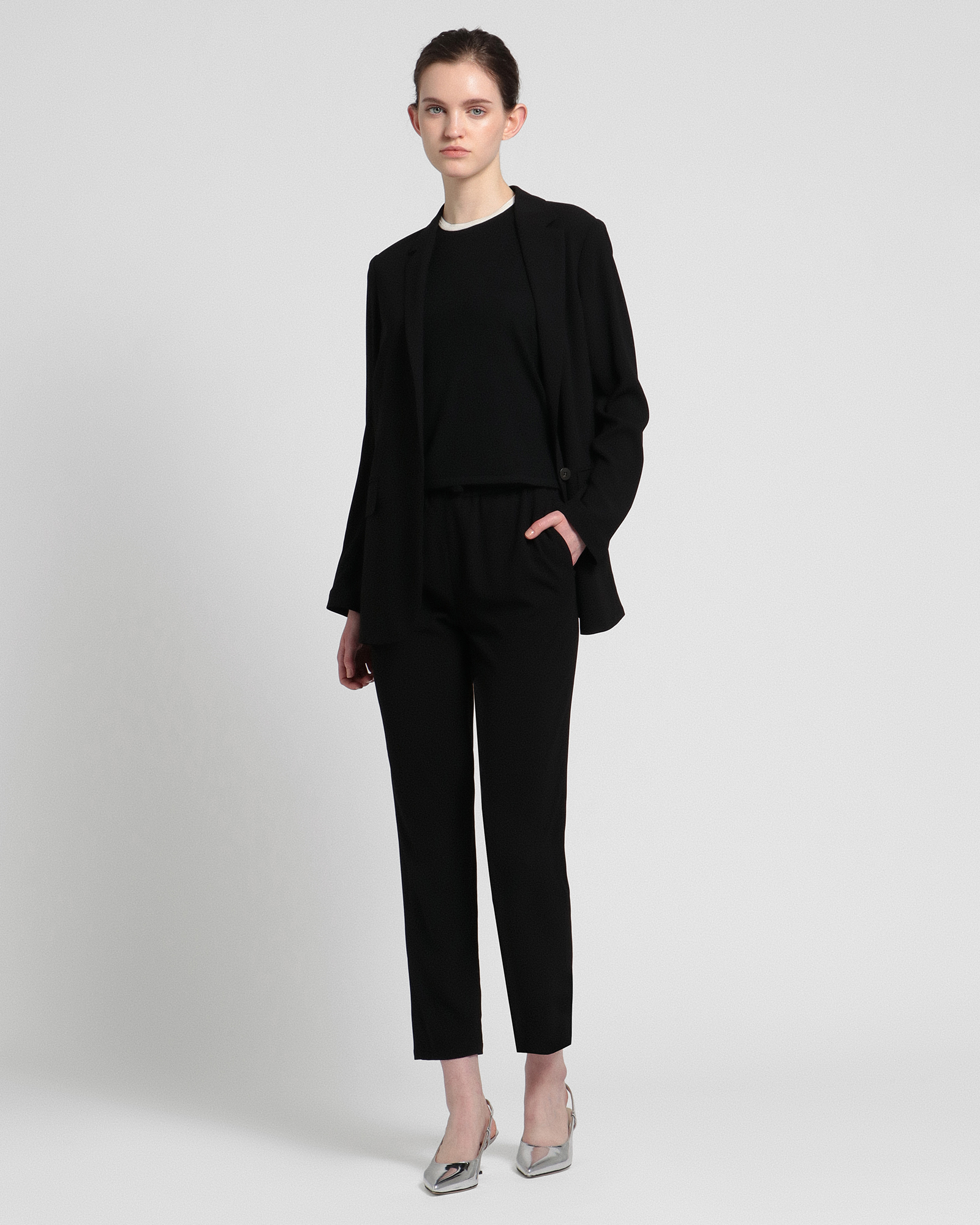 Powder Crepe Casual Blazer UL | WOMEN（レディース）｜Theory