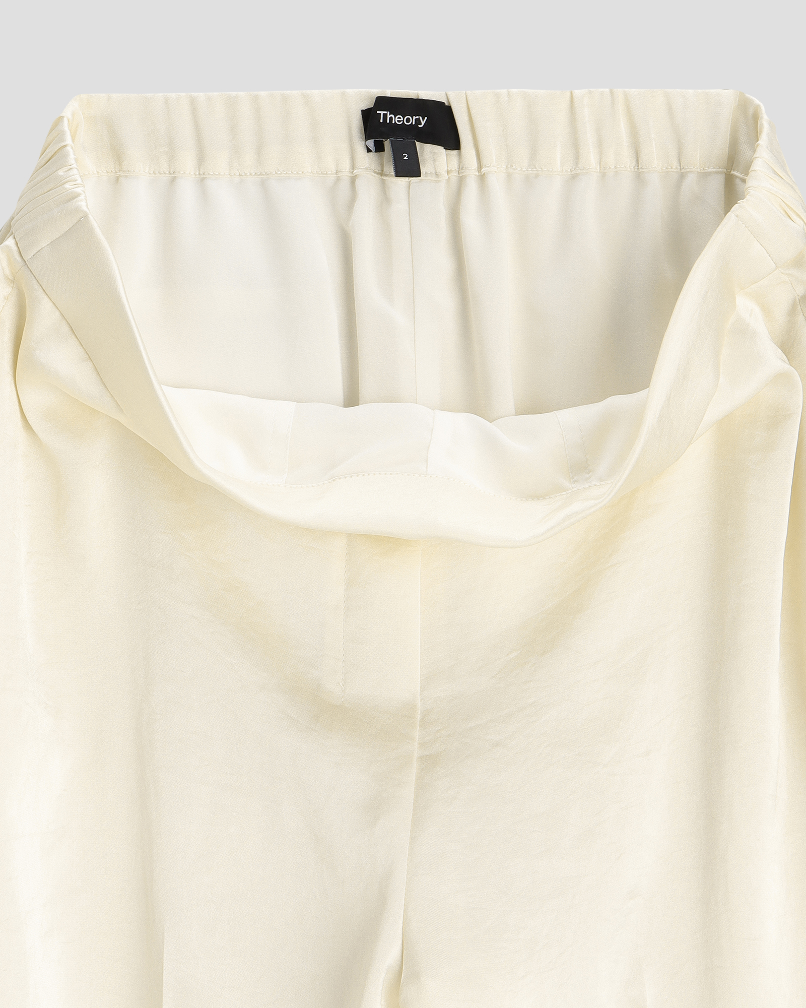 Crushed Satin Wide Pull On | WOMEN（レディース）｜Theory