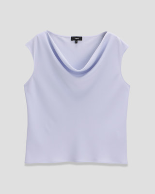 Powder Crepe SS Cowl Top | WOMEN（レディース）｜Theory 公式