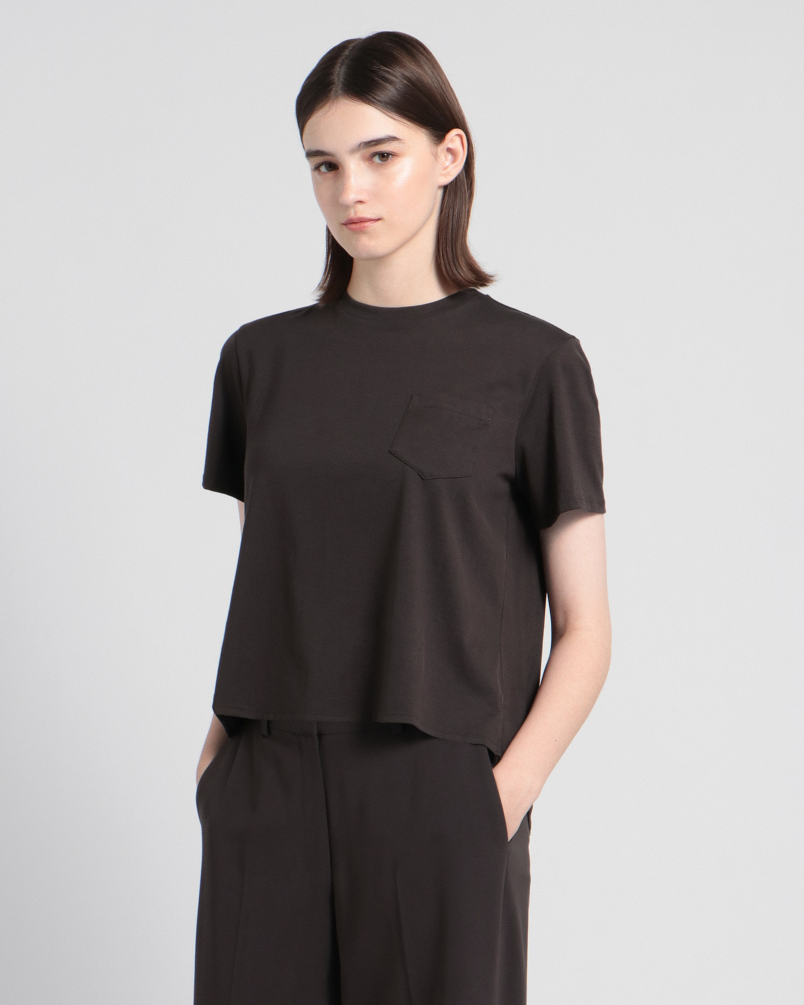 【Theory】Apex Tee Pure Easy PK Tee Theory】Apex Tee Pure Easy PK Tee White Organic Cotton Tiny