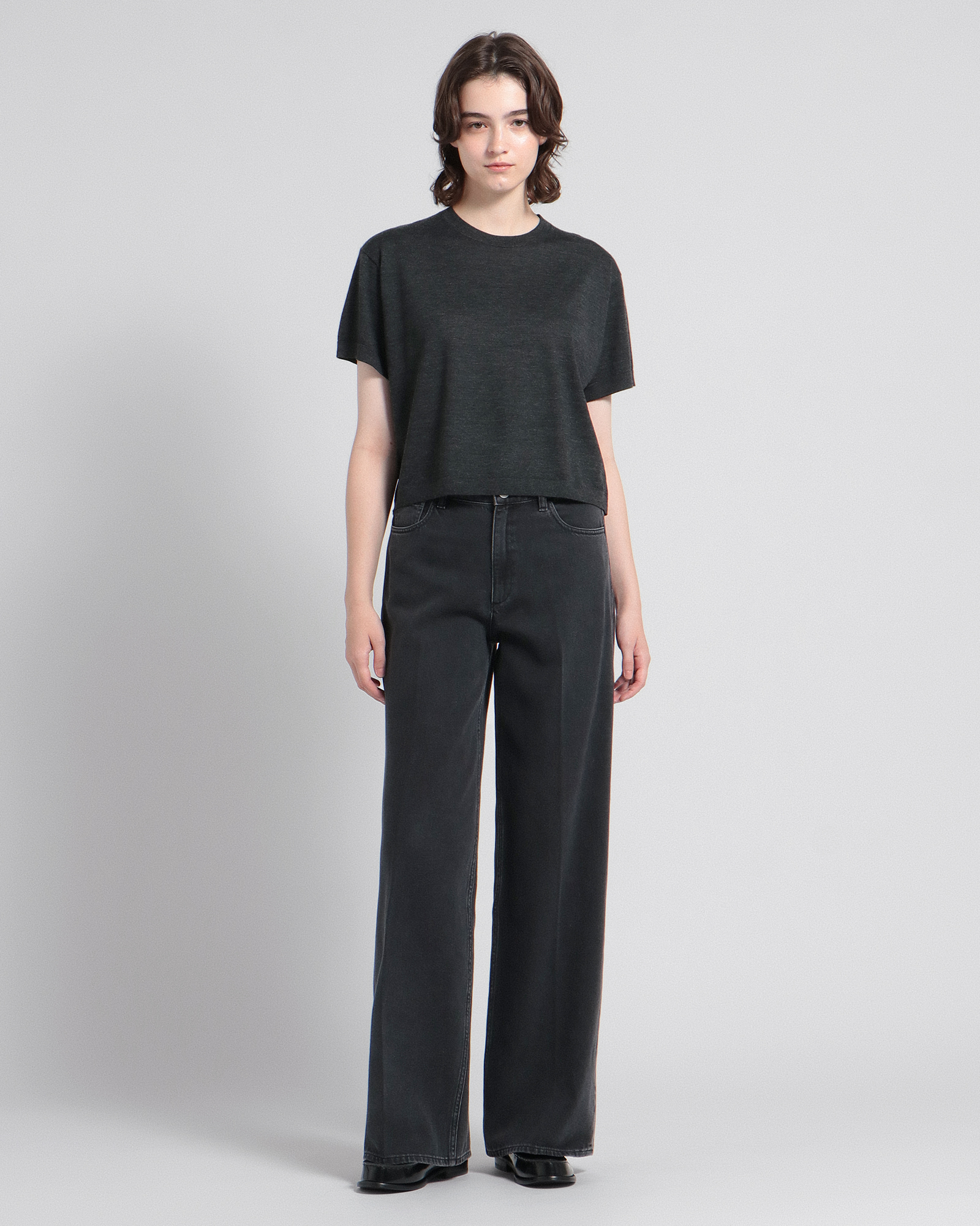 Regal Wool Boxy Tee | WOMEN（レディース）｜Theory 公式通販サイト