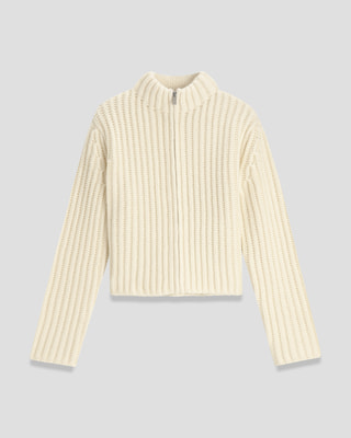 Felted Wool Cash Zip Up Cardi | WOMEN（レディース）｜Theory
