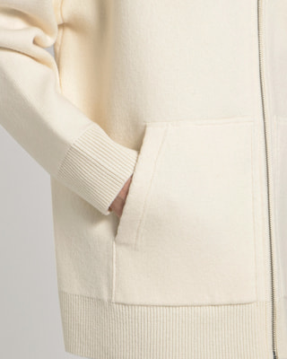 theory / セオリー | LANA CASH VARSITY HOODIE ニット パーカ