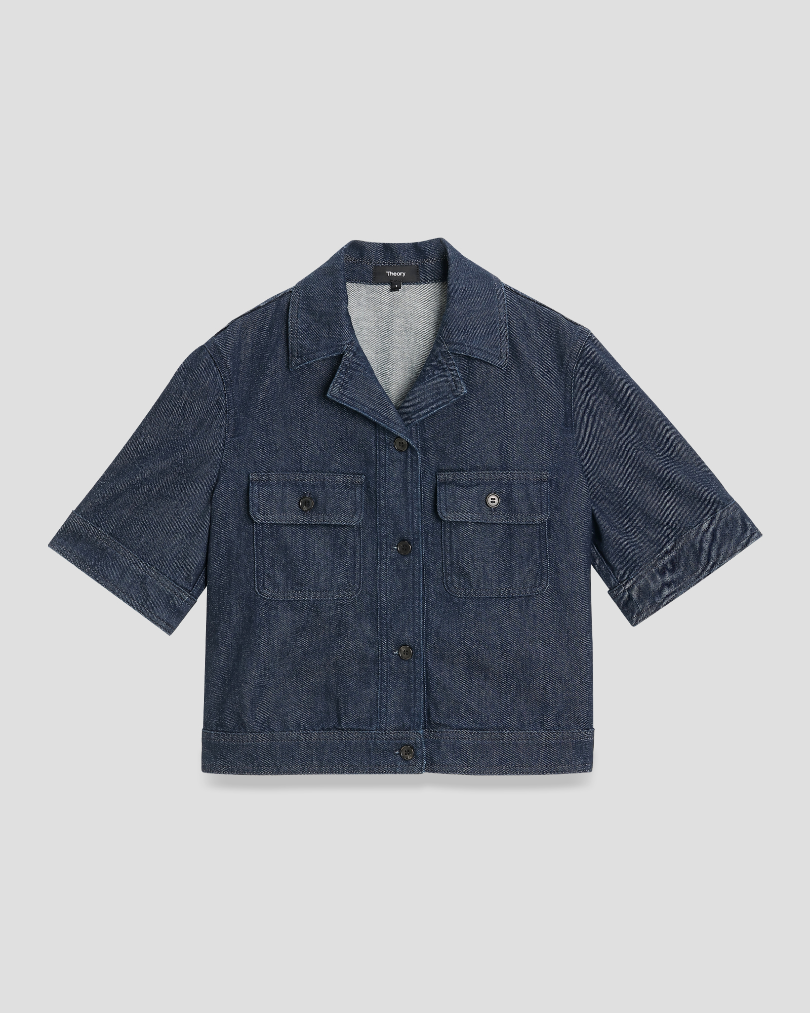 Drape Denim SS Boxy JK デニムジャケット　theory Drape Denim SS Boxy JK デニムジャケットtheory