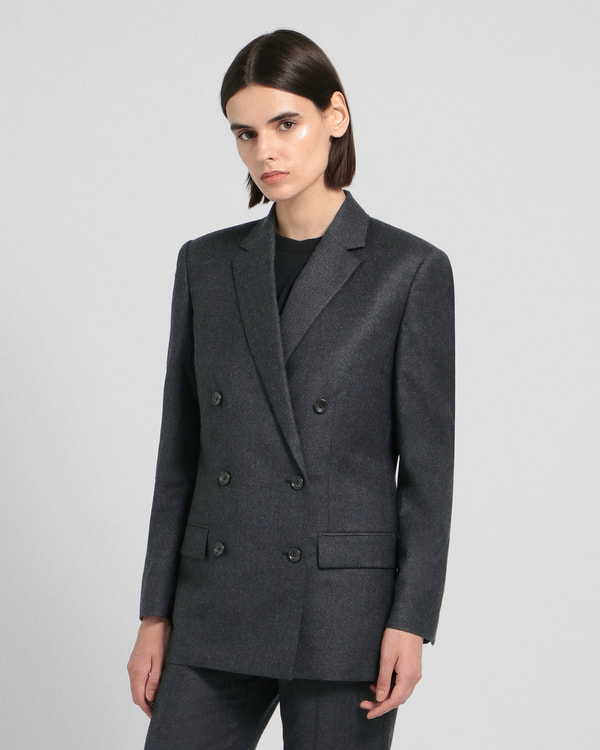 【Theory】一部限定カラー Sleek Flannel Boxy DB JKT 【Theory】一部限定カラー Sleek Flannel Boxy DB JKT