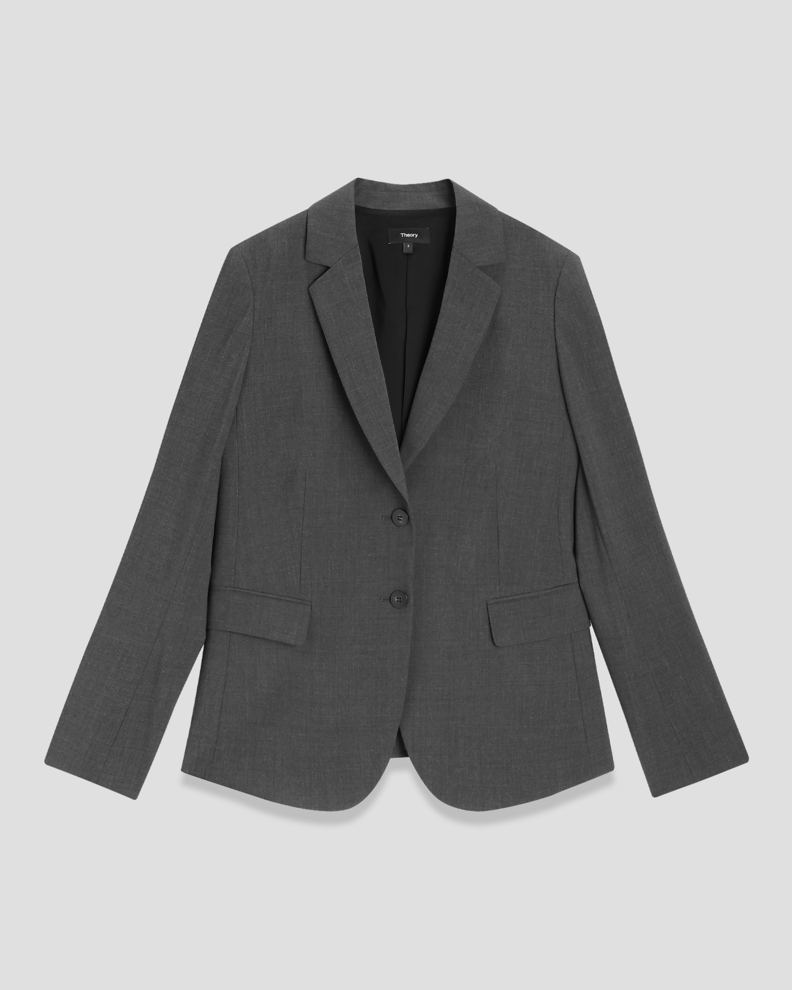 7629ランセルレディース半袖ジャケットグレー9R