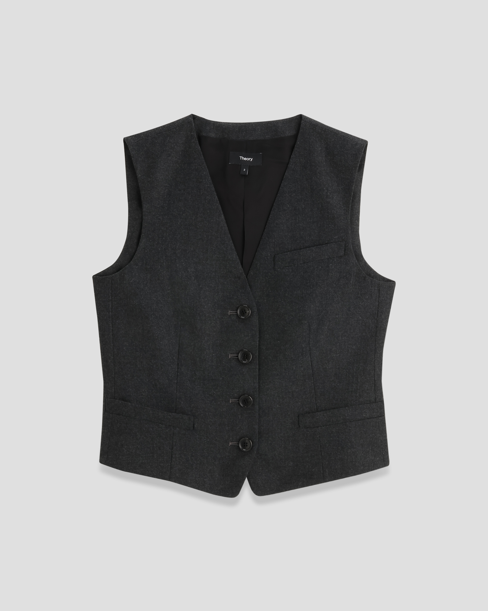 Sleek Flannel New Waistcoat B | WOMEN(レディース)|Theory Sleek Flannel New Waistcoat B | WOMEN(レディース)|Theory