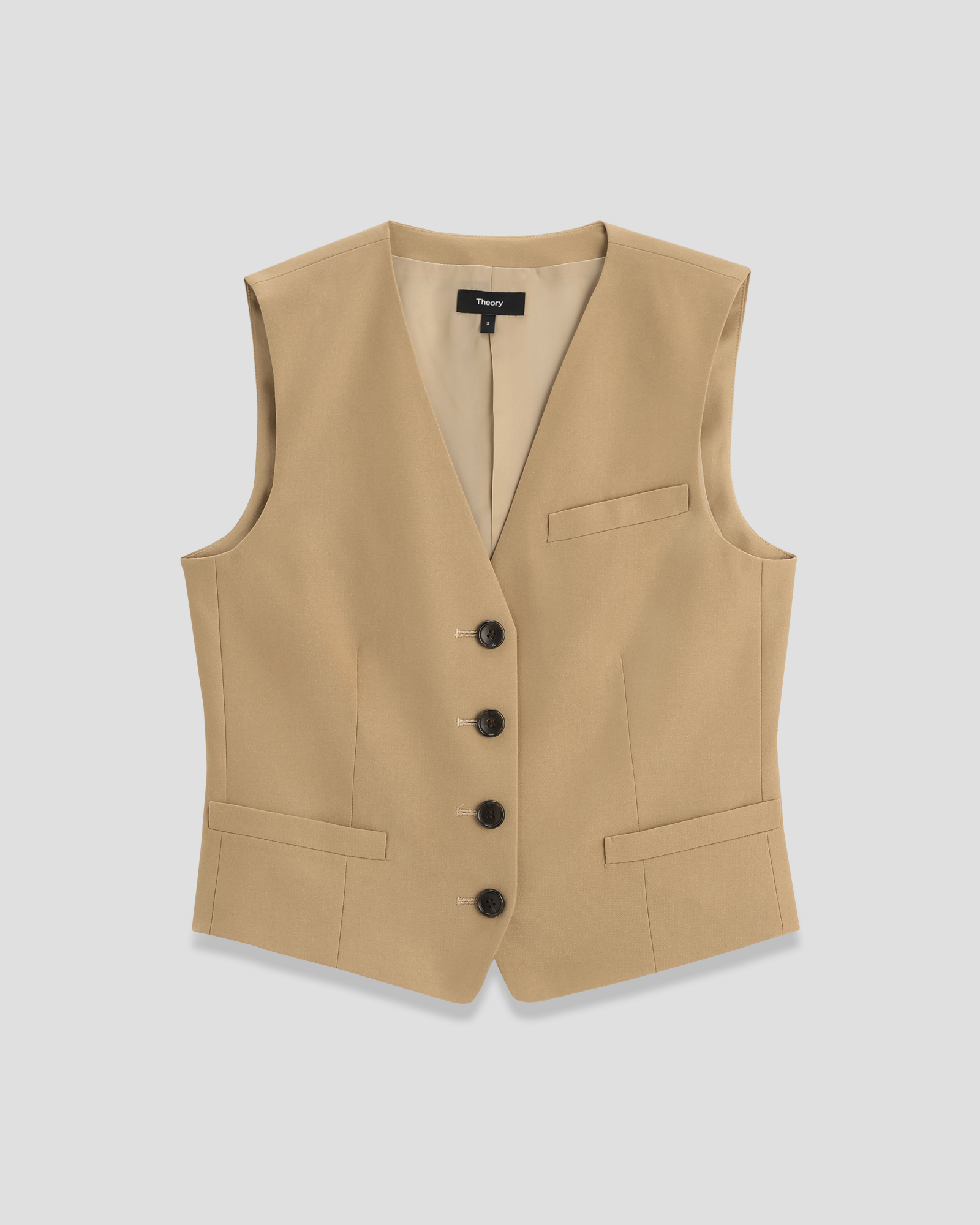 Sleek Flannel New Waistcoat B | WOMEN(レディース)|Theory Sleek Flannel New Waistcoat B | WOMEN(レディース)|Theory