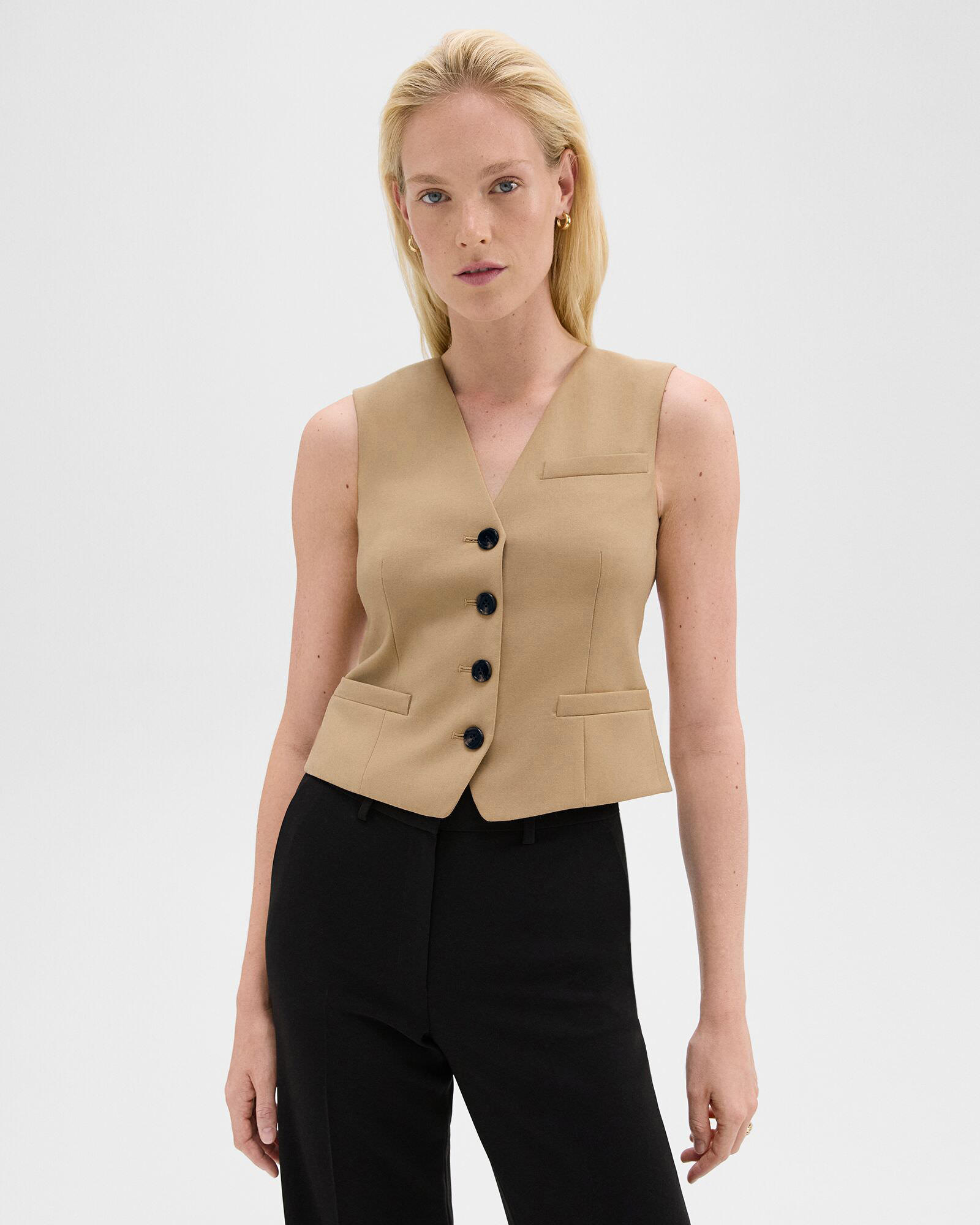 Sleek Flannel New Waistcoat B | WOMEN(レディース)|Theory Sleek Flannel New Waistcoat B | WOMEN(レディース)|Theory