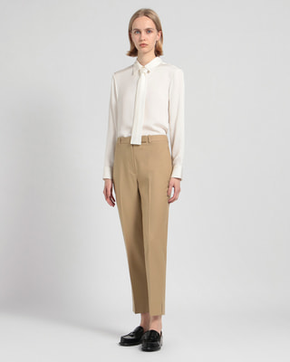 一部限定カラー Sleek Flannel HW Taper Pant W J | WOMEN