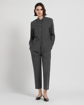 一部限定カラー Traceable Wool N Straight SH B | WOMEN