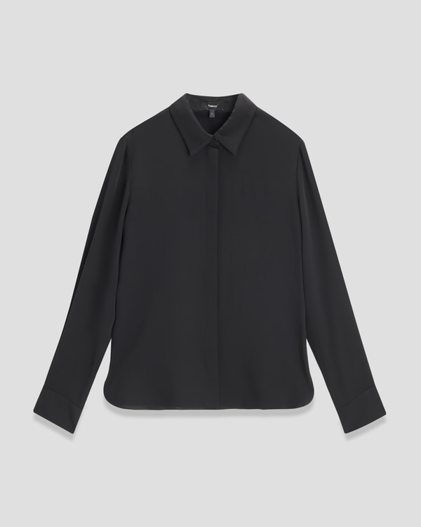 【Theory】Modern Georgette Fitted Shirt 【Theory】Modern Georgette Fitted Shirt