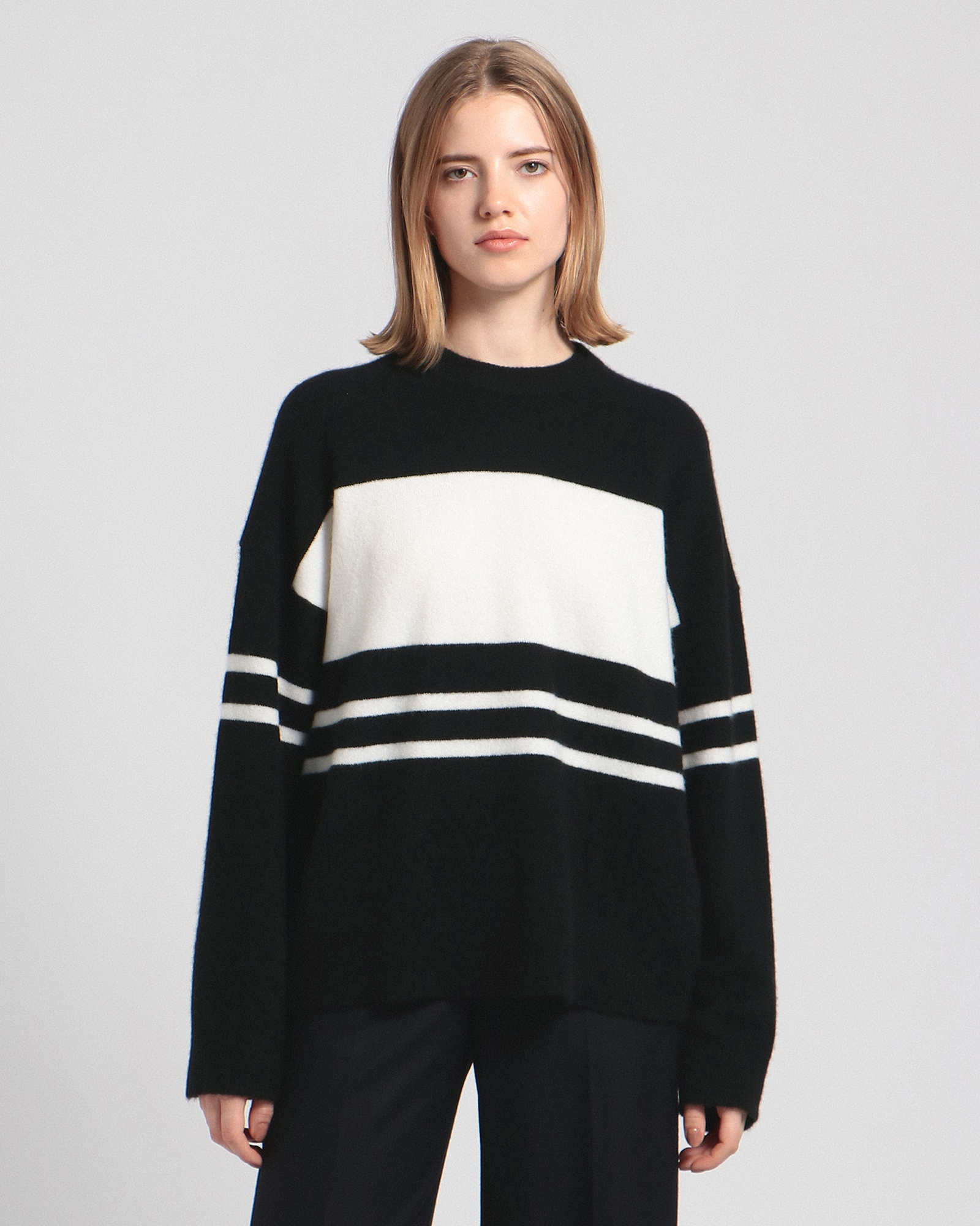 一部限定カラー Astor Wool Color Block S PO | WOMEN