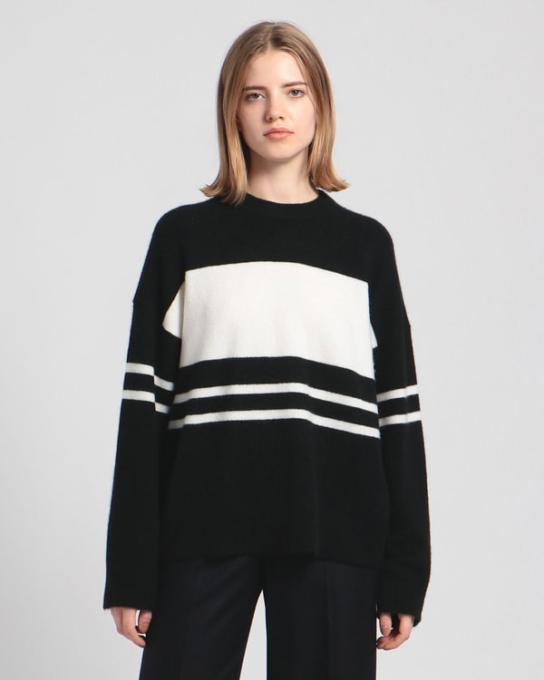 一部限定カラー Astor Wool Color Block S PO | WOMEN