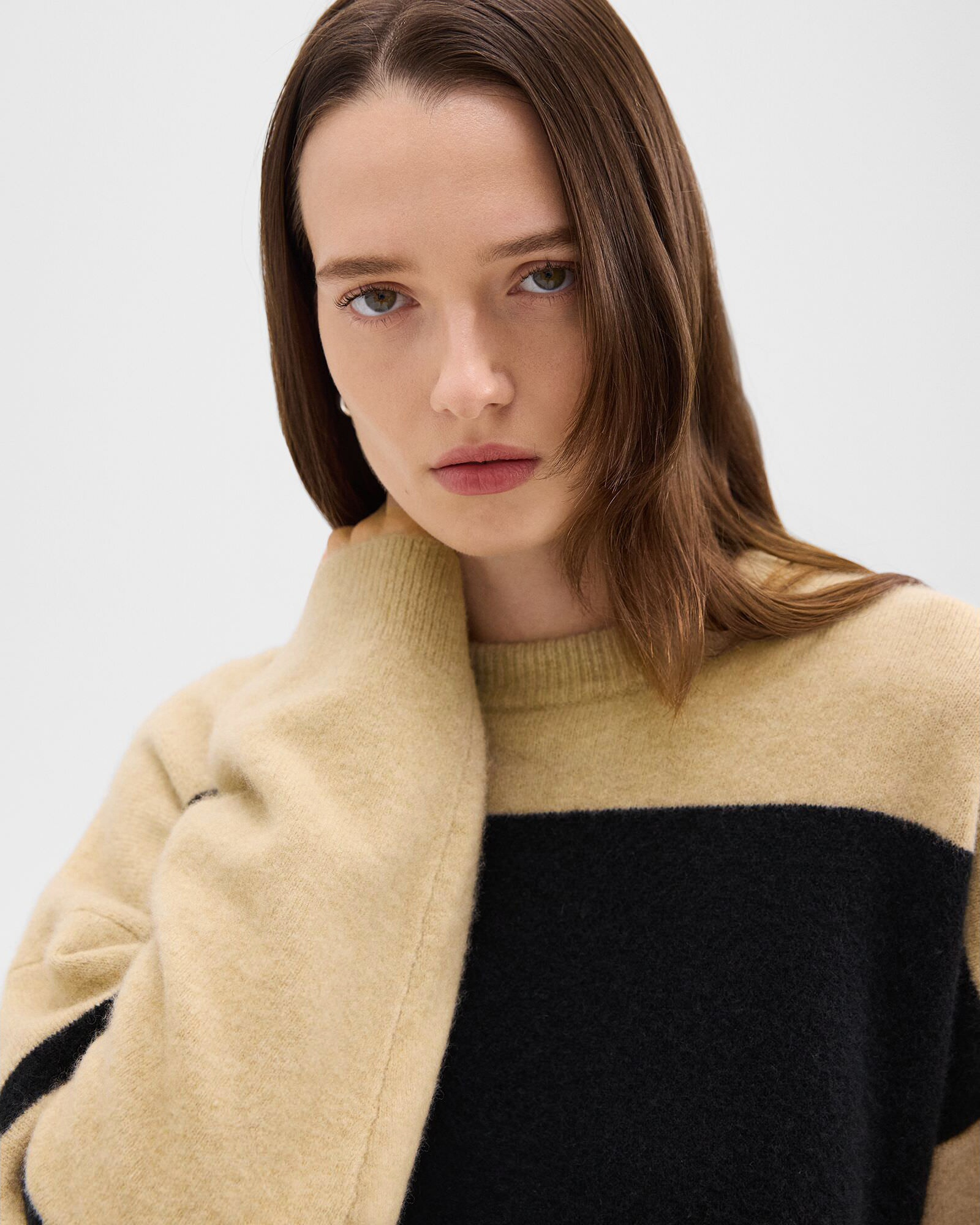 一部限定カラー Astor Wool Color Block S PO | WOMEN