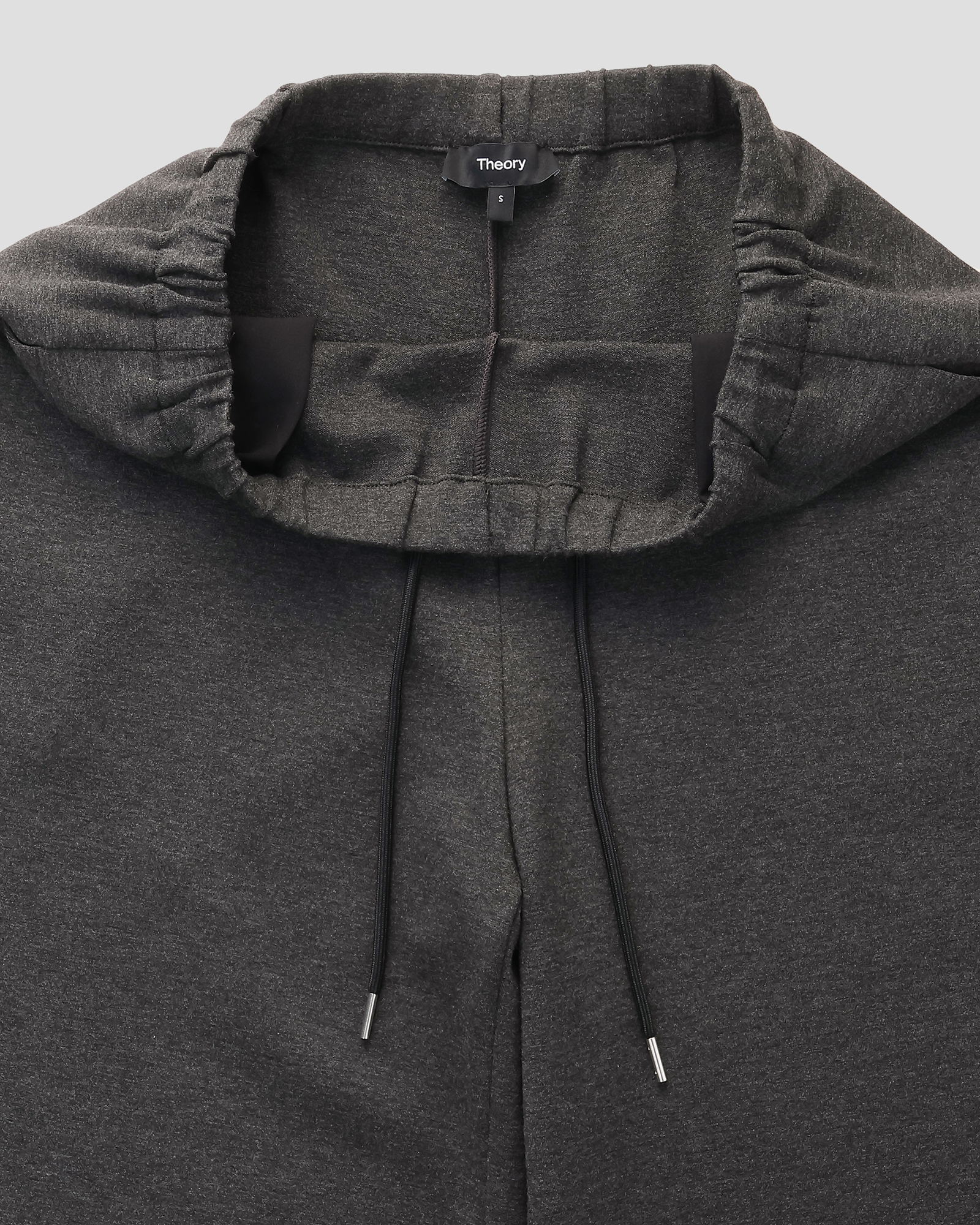 E8467◾️ダイアグラム　スカーフPTプルオーバー　ターンバック袖 Double Knit LT N Drawstring Plon | WOMEN（レディース